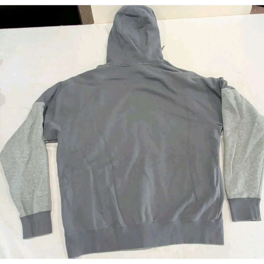 Jordan Jump Man Full Zip Hoodie Long Sleeve Pockets Logo Heavy Gray Adult XL